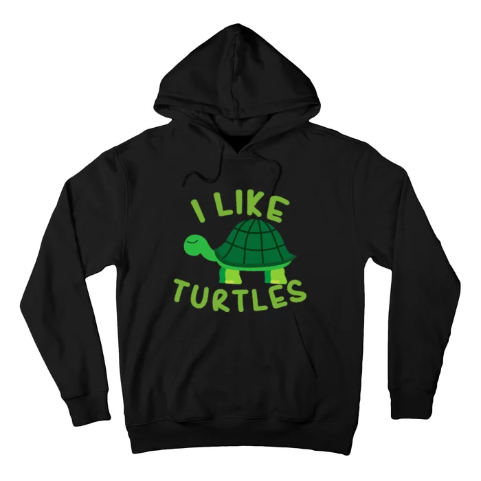 I Like Turtles Tortoise Sea Animal Funny Gift Hoodie