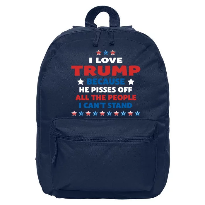 I Love Trump Gift 16 in Basic Backpack