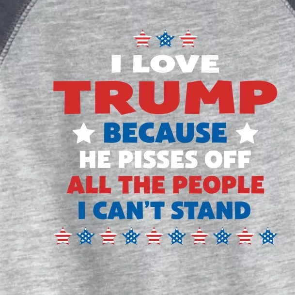 I Love Trump Gift Toddler Fine Jersey T-Shirt