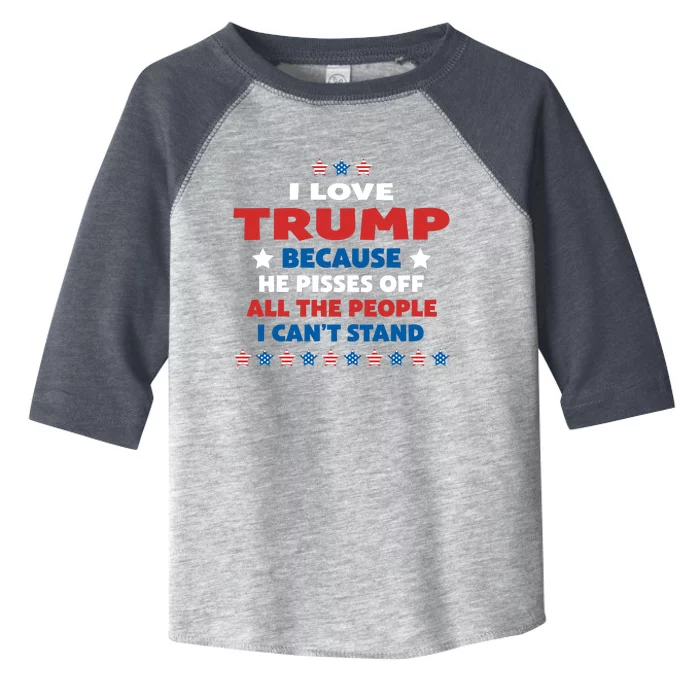 I Love Trump Gift Toddler Fine Jersey T-Shirt