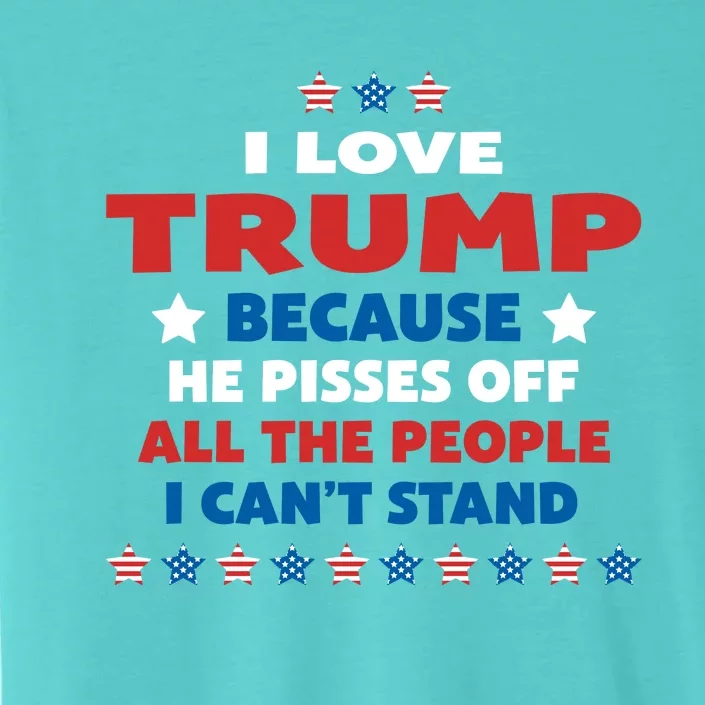 I Love Trump Gift ChromaSoft Performance T-Shirt