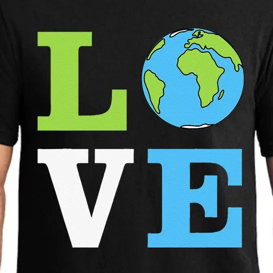 I LOVE The Earth Earth Day Gift Pajama Set