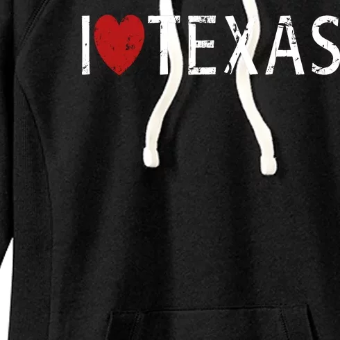 I Love Texas Women's Fleece Hoodie