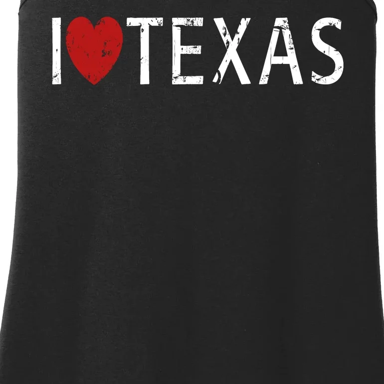 I Love Texas Ladies Essential Tank