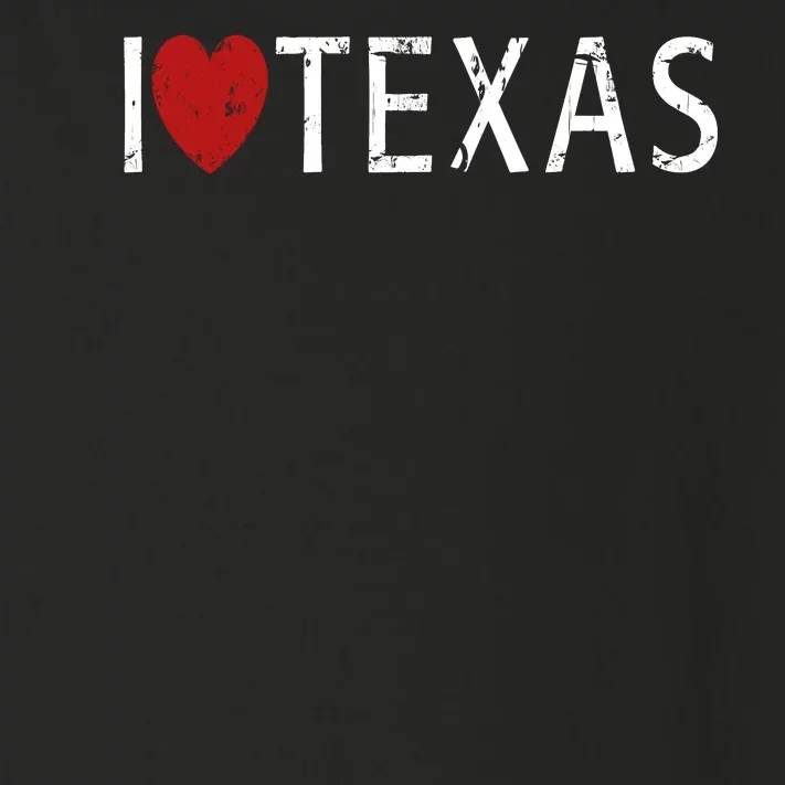 I Love Texas Toddler Long Sleeve Shirt