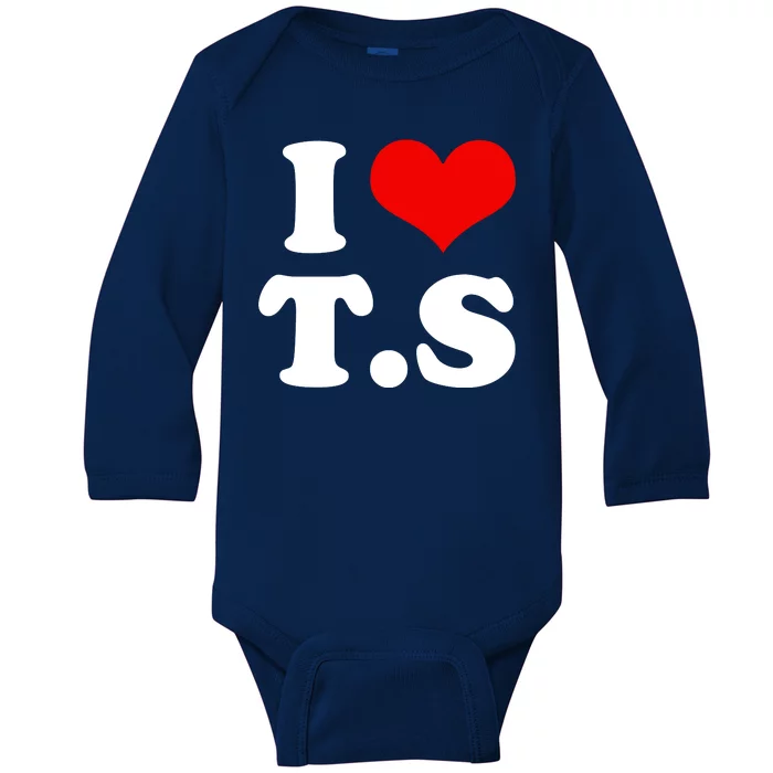 I Love TS Baby Long Sleeve Bodysuit