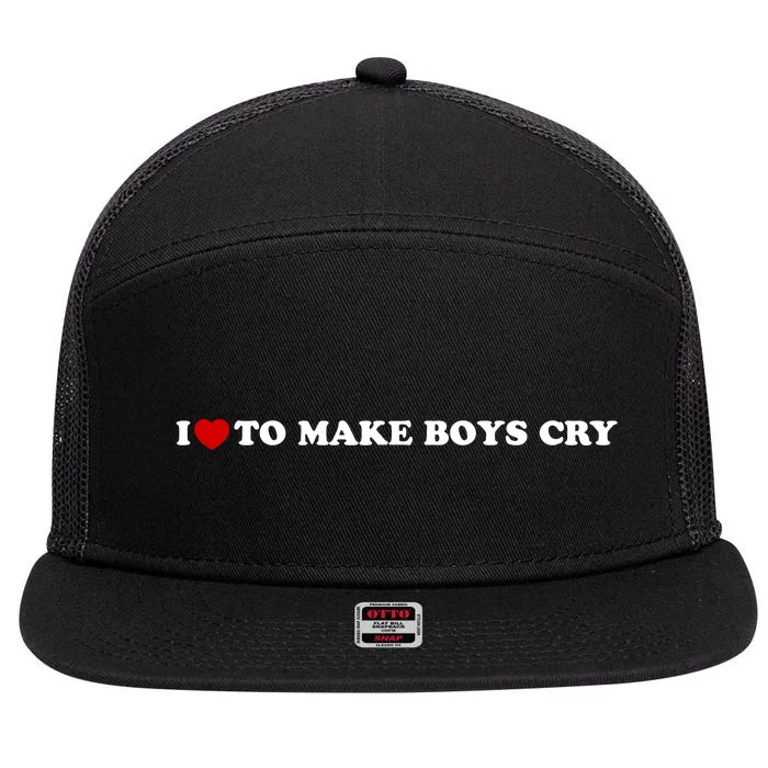 I Love To Make bo'ysCry 7 Panel Mesh Trucker Snapback Hat