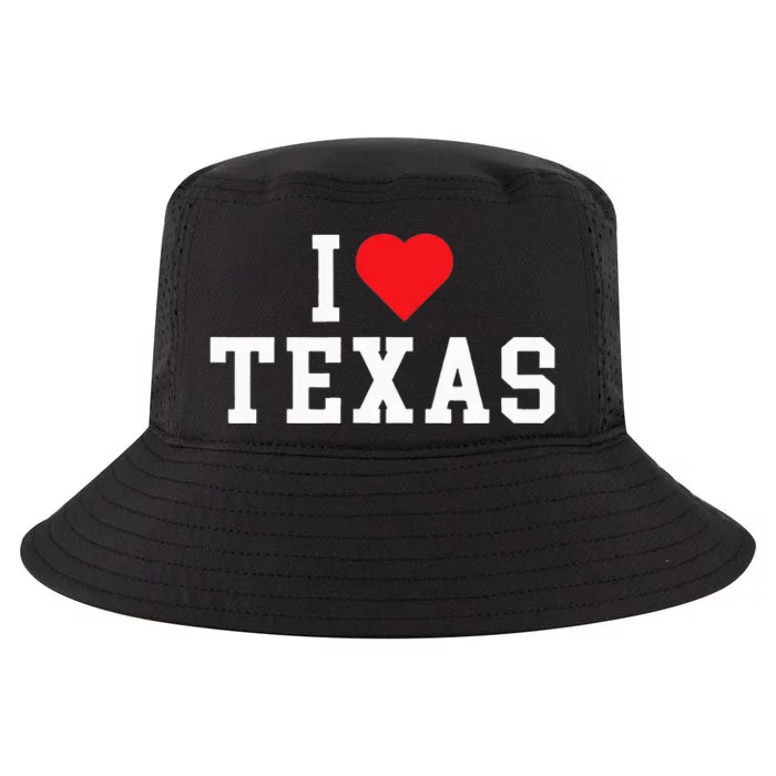 I Love Texas TX Throwback Design Cool Comfort Performance Bucket Hat