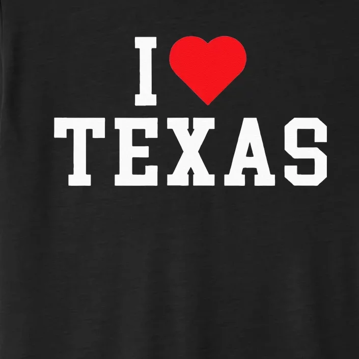 I Love Texas TX Throwback Design ChromaSoft Performance T-Shirt