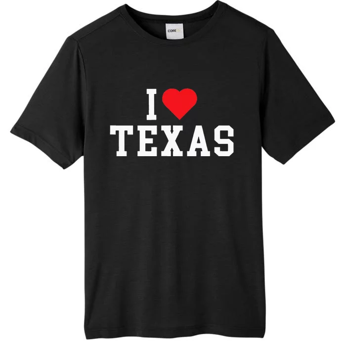 I Love Texas TX Throwback Design ChromaSoft Performance T-Shirt