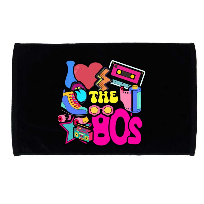 I Love The 80s Retro Cool Microfiber Hand Towel