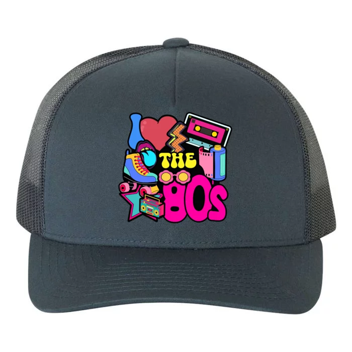 I Love The 80s Retro Cool Yupoong Adult 5-Panel Trucker Hat