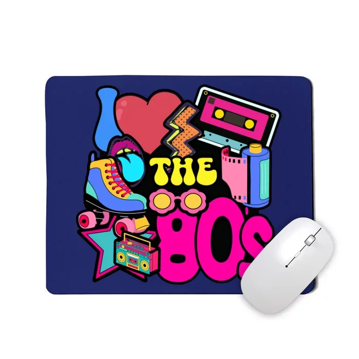 I Love The 80s Retro Cool Mousepad