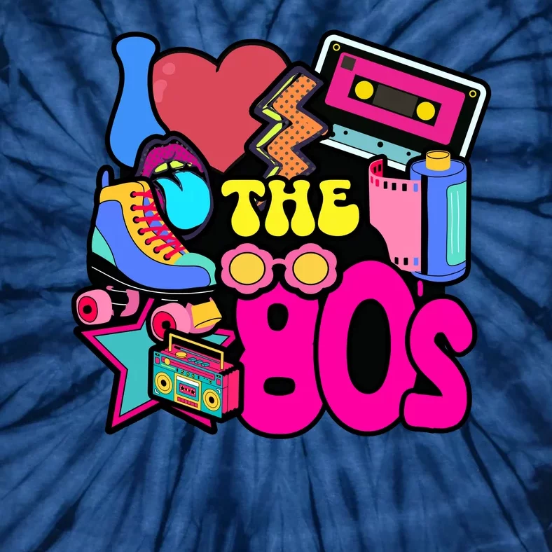 I Love The 80s Retro Cool Tie-Dye T-Shirt