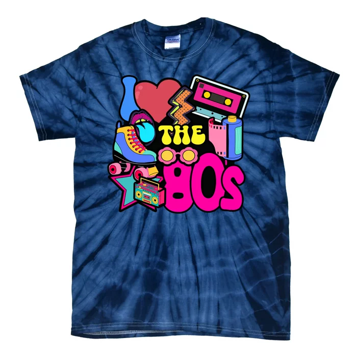 I Love The 80s Retro Cool Tie-Dye T-Shirt