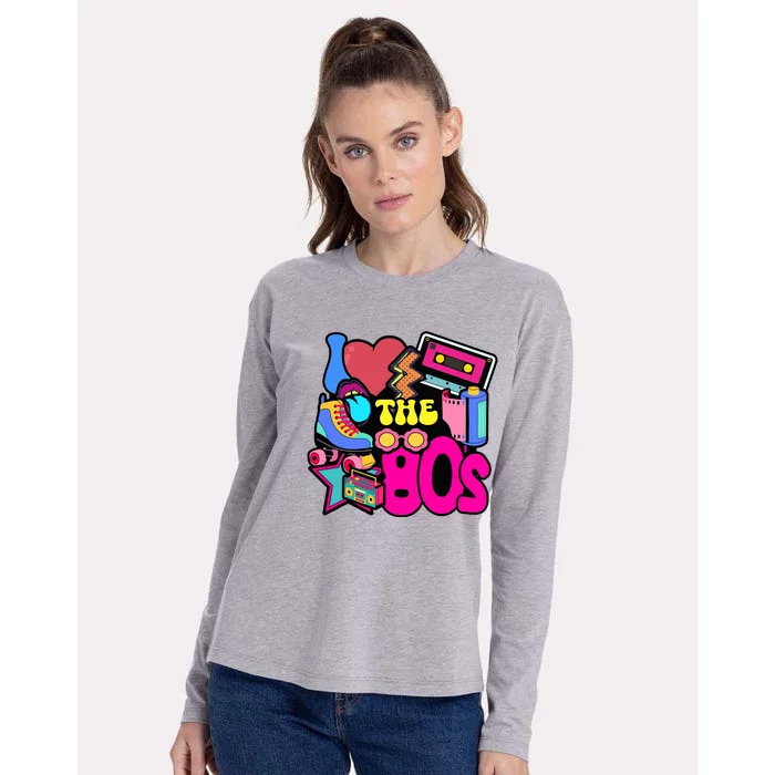 I Love The 80s Retro Cool Womens Cotton Relaxed Long Sleeve T-Shirt