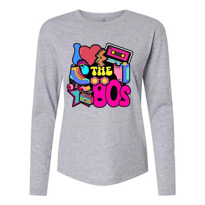 I Love The 80s Retro Cool Womens Cotton Relaxed Long Sleeve T-Shirt