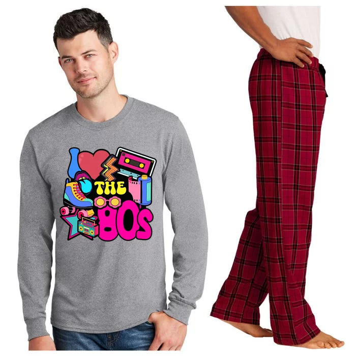 I Love The 80s Retro Cool Long Sleeve Pajama Set