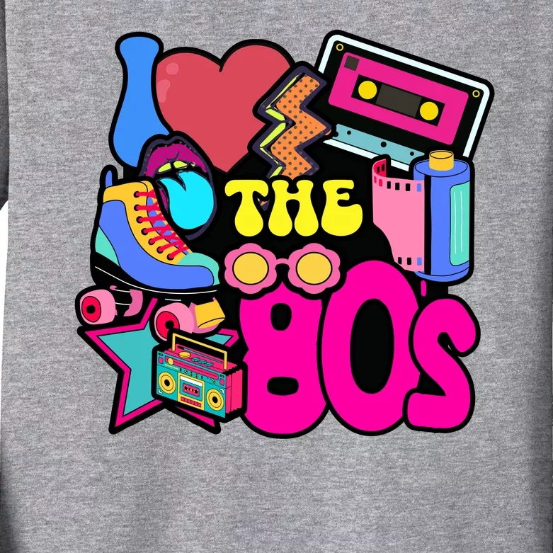 I Love The 80s Retro Cool Kids Long Sleeve Shirt