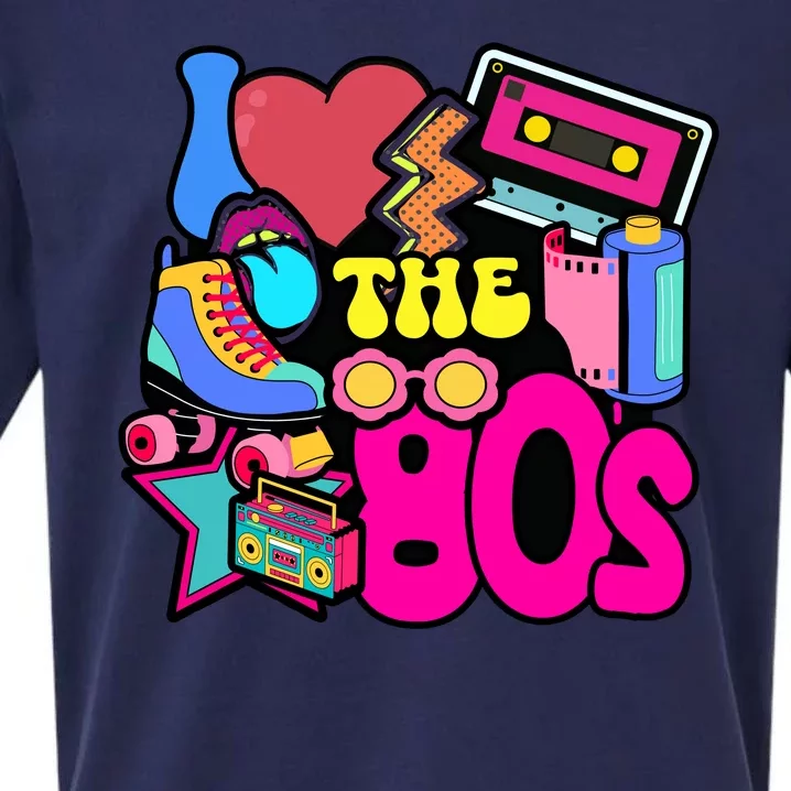 I Love The 80s Retro Cool Sueded Cloud Jersey T-Shirt