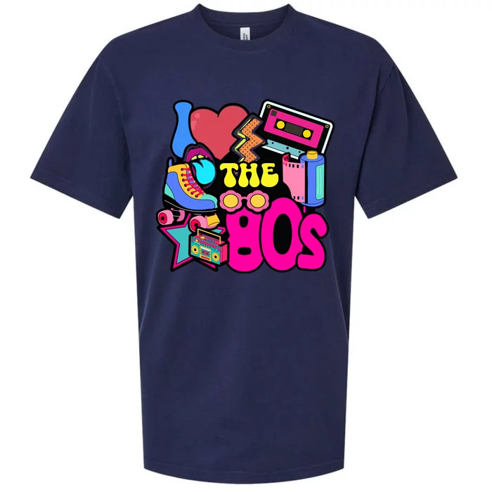 I Love The 80s Retro Cool Sueded Cloud Jersey T-Shirt