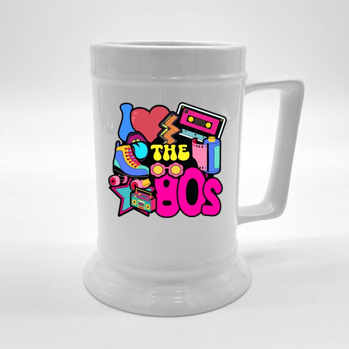 I Love The 80s Retro Cool Front & Back Beer Stein