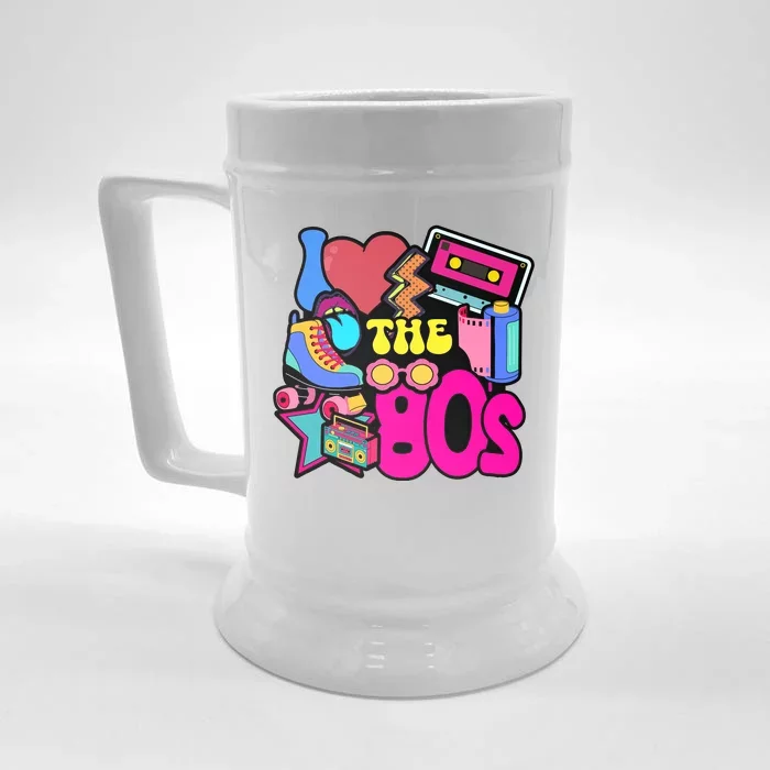 I Love The 80s Retro Cool Front & Back Beer Stein