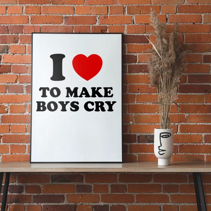 I Love To Make bo'ys Cry Poster