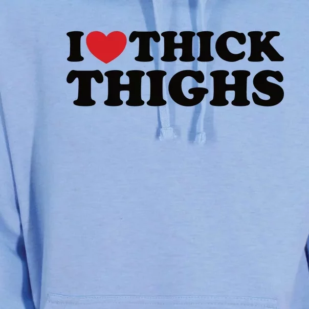 I Love Thick Thighs Unisex Surf Hoodie