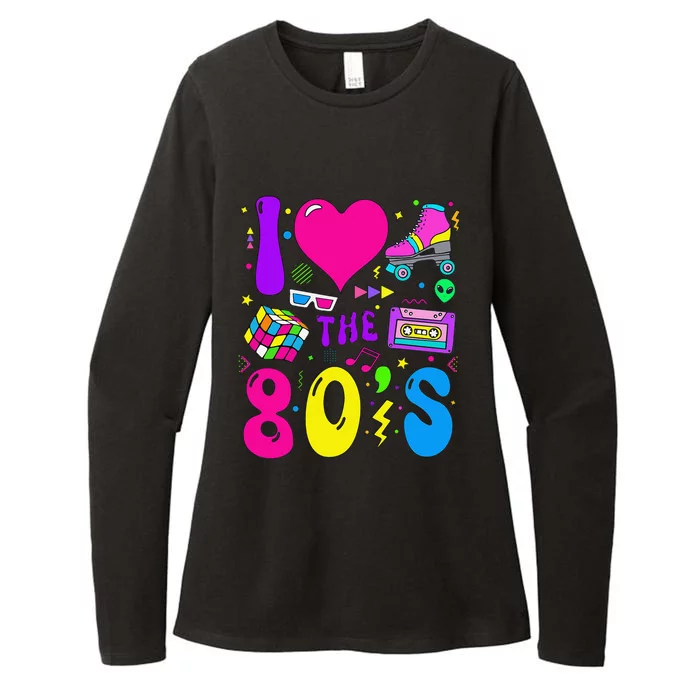 I Love The 80S Party 1980s Themed Costume 80s Theme Outfit Womens CVC Long Sleeve Shirt