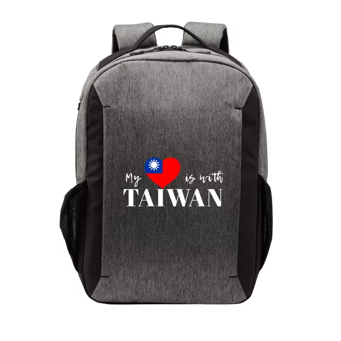 I Love Taiwan Flag Taiwanese Pride I Stand With Taiwan Heart Cute Gift Vector Backpack