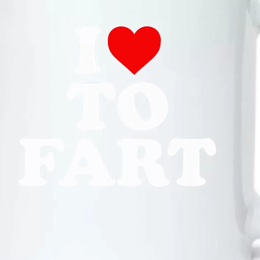 I Love To Fart  Heart Farting Black Color Changing Mug