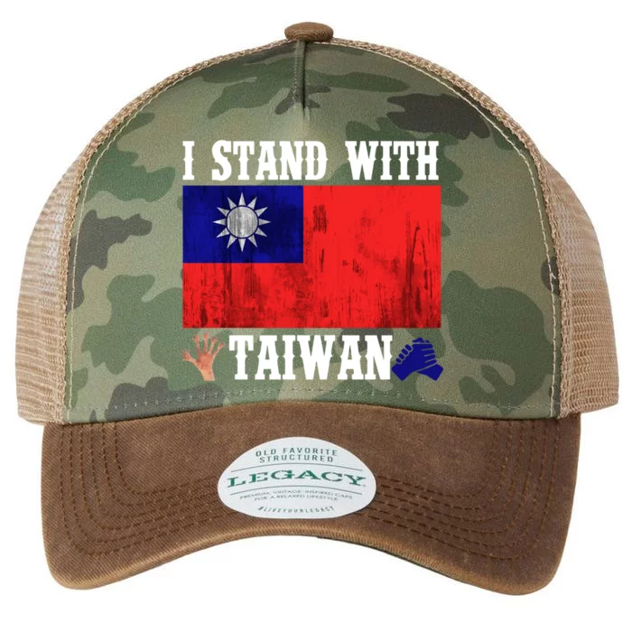 I Love Taiwan Flag Taiwanese Pride I Stand With Taiwan Quote Gift Legacy Tie Dye Trucker Hat