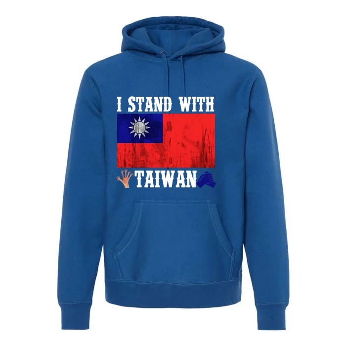 I Love Taiwan Flag Taiwanese Pride I Stand With Taiwan Quote Gift Premium Hoodie