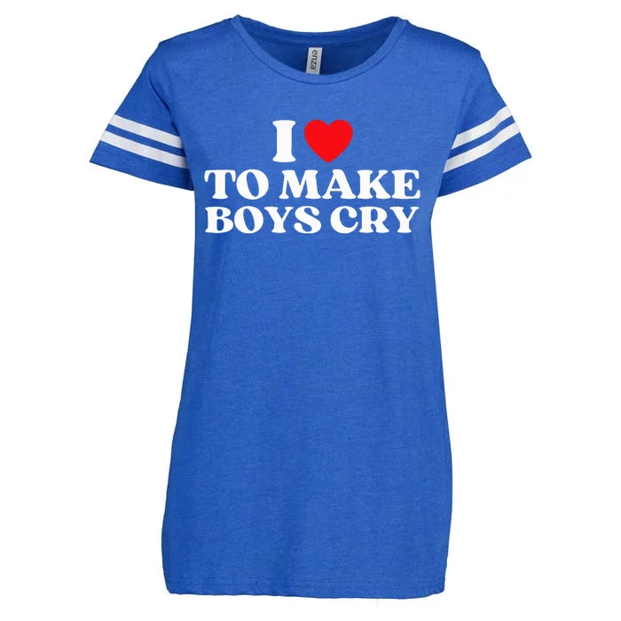 I Love To Make Cry Baby I Heart To Make Cry Funny Enza Ladies Jersey Football T-Shirt