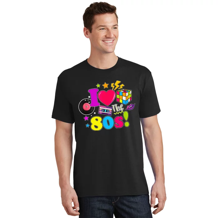 I Love The 80s Vintage Outfit 80's Theme party T-Shirt