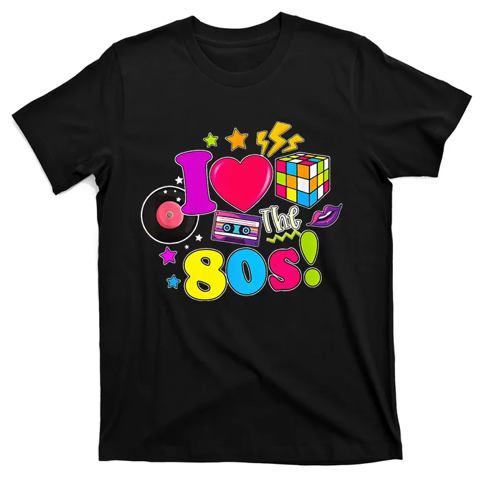 I Love The 80s Vintage Outfit 80's Theme party T-Shirt