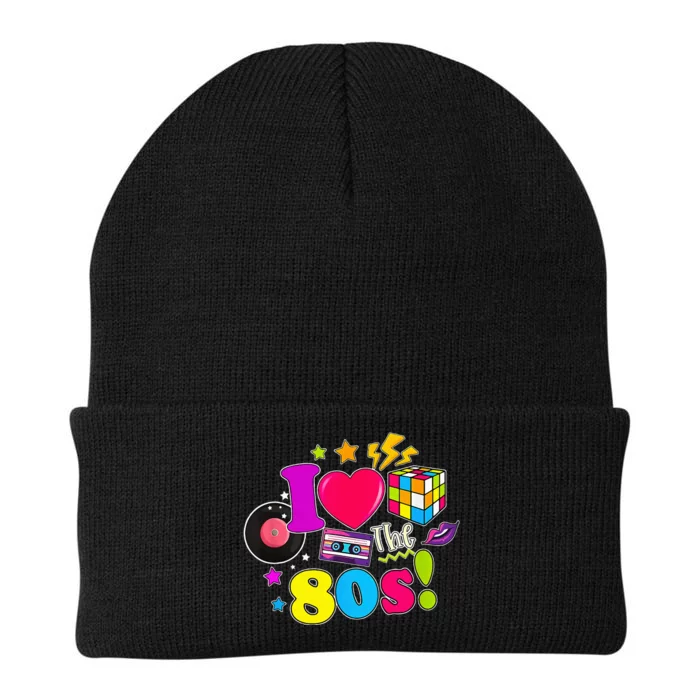 I Love The 80s Vintage Outfit 80's Theme party Knit Cap Winter Beanie