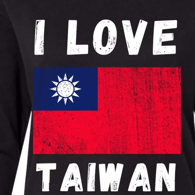 I Love Taiwan I Heart Taiwanese Family Travel Souvenir Cute Gift Womens Cotton Relaxed Long Sleeve T-Shirt