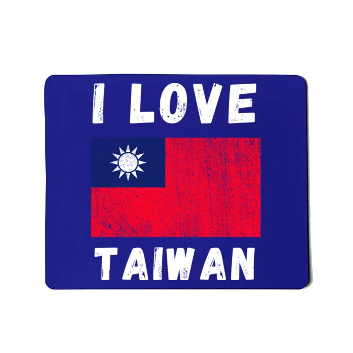 I Love Taiwan I Heart Taiwanese Family Travel Souvenir Cute Gift Mousepad