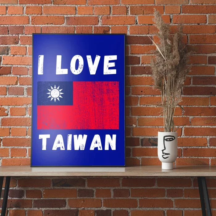 I Love Taiwan I Heart Taiwanese Family Travel Souvenir Cute Gift Poster