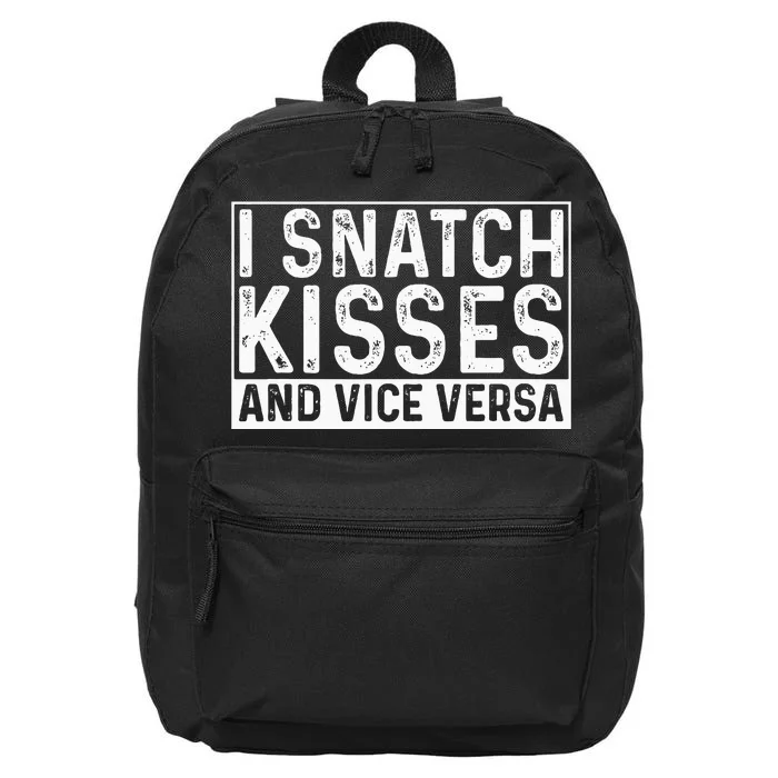 I Like To Snatch Kisses And Vice Versa Funny Couple 16 in Basic Backpack