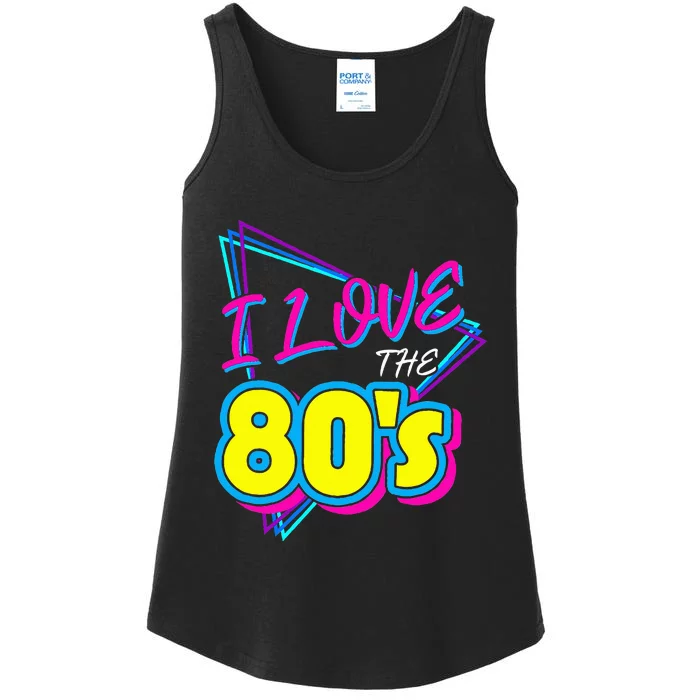 I Love the 80's I Love the 80s funny birthday Ladies Essential Tank