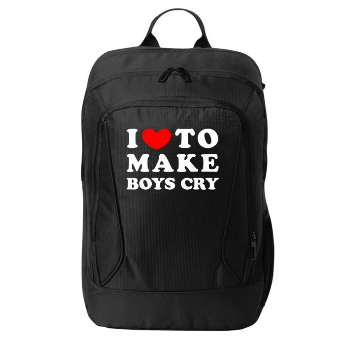 I Love To Make Bo'y Cry Funny Quote City Backpack