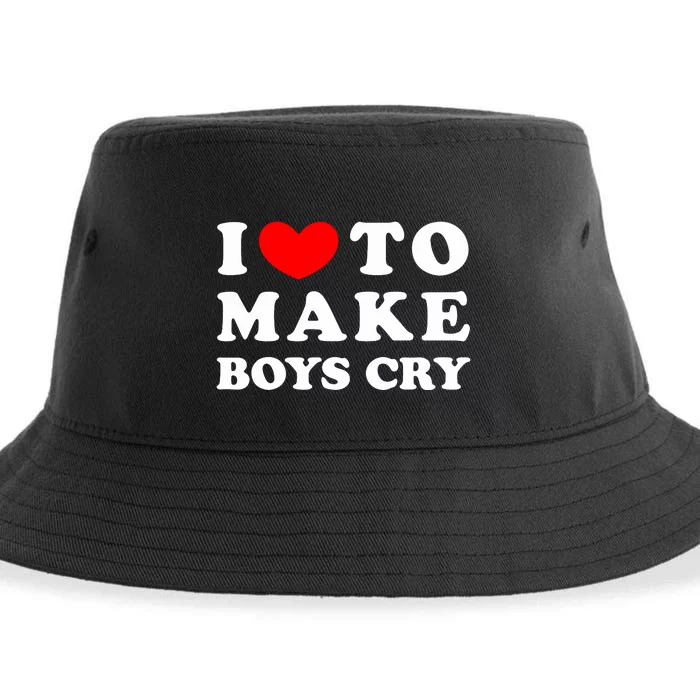 I Love To Make Bo'y Cry Funny Quote Sustainable Bucket Hat