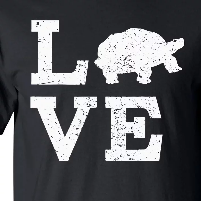 I Love Turtles Tortoises Tall T-Shirt