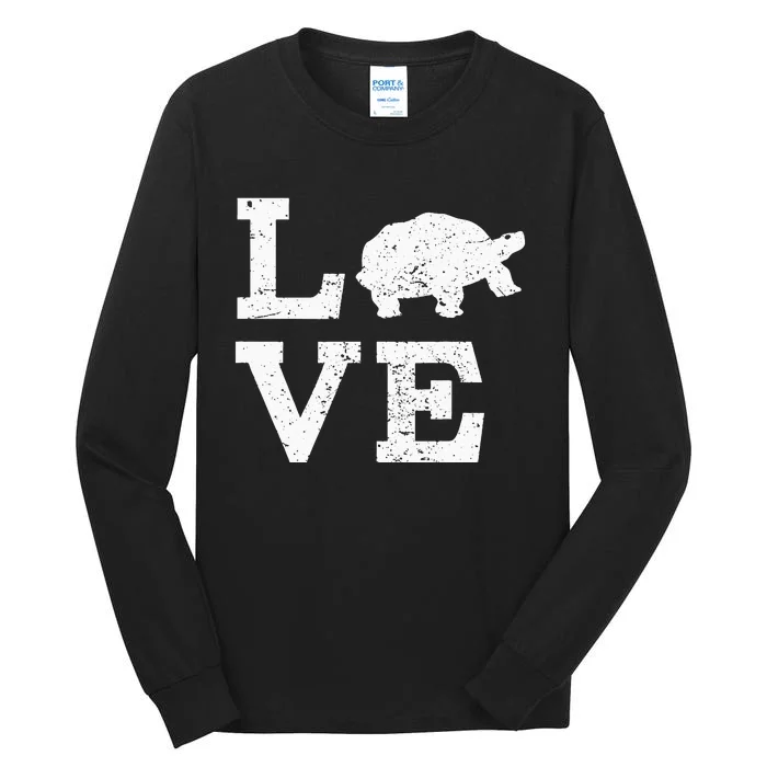 I Love Turtles Tortoises Tall Long Sleeve T-Shirt