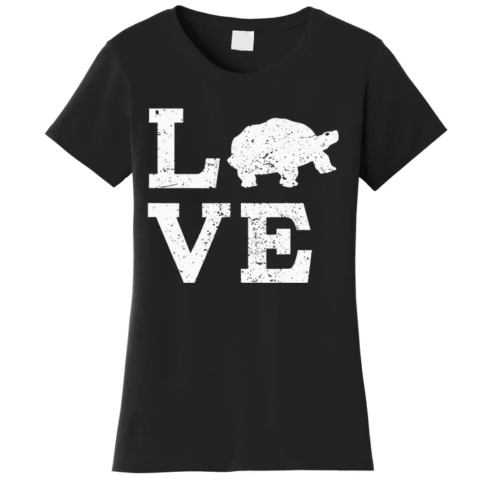 I Love Turtles Tortoises Women's T-Shirt