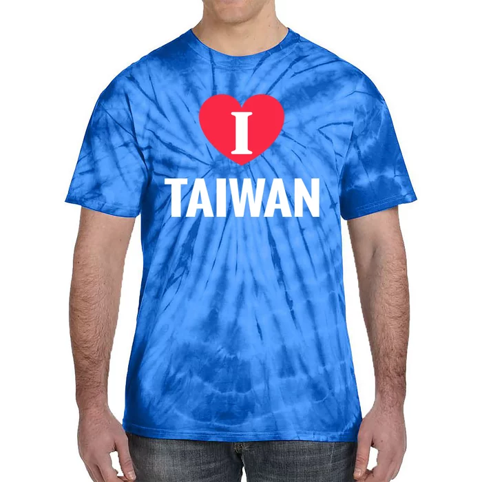 I Love Taiwan Patriotic Home Country Travel Gift Tie-Dye T-Shirt