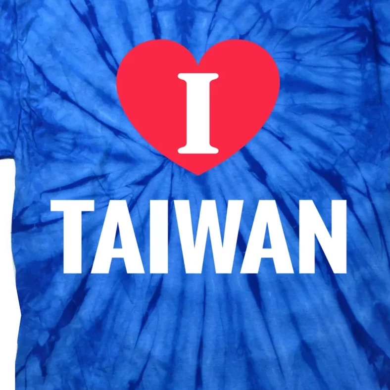 I Love Taiwan Patriotic Home Country Travel Gift Tie-Dye T-Shirt